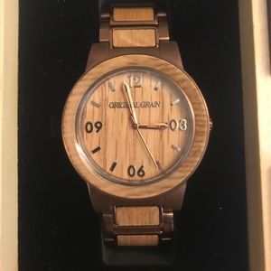 MENS Original Grain Watch - Whiskey Espresso